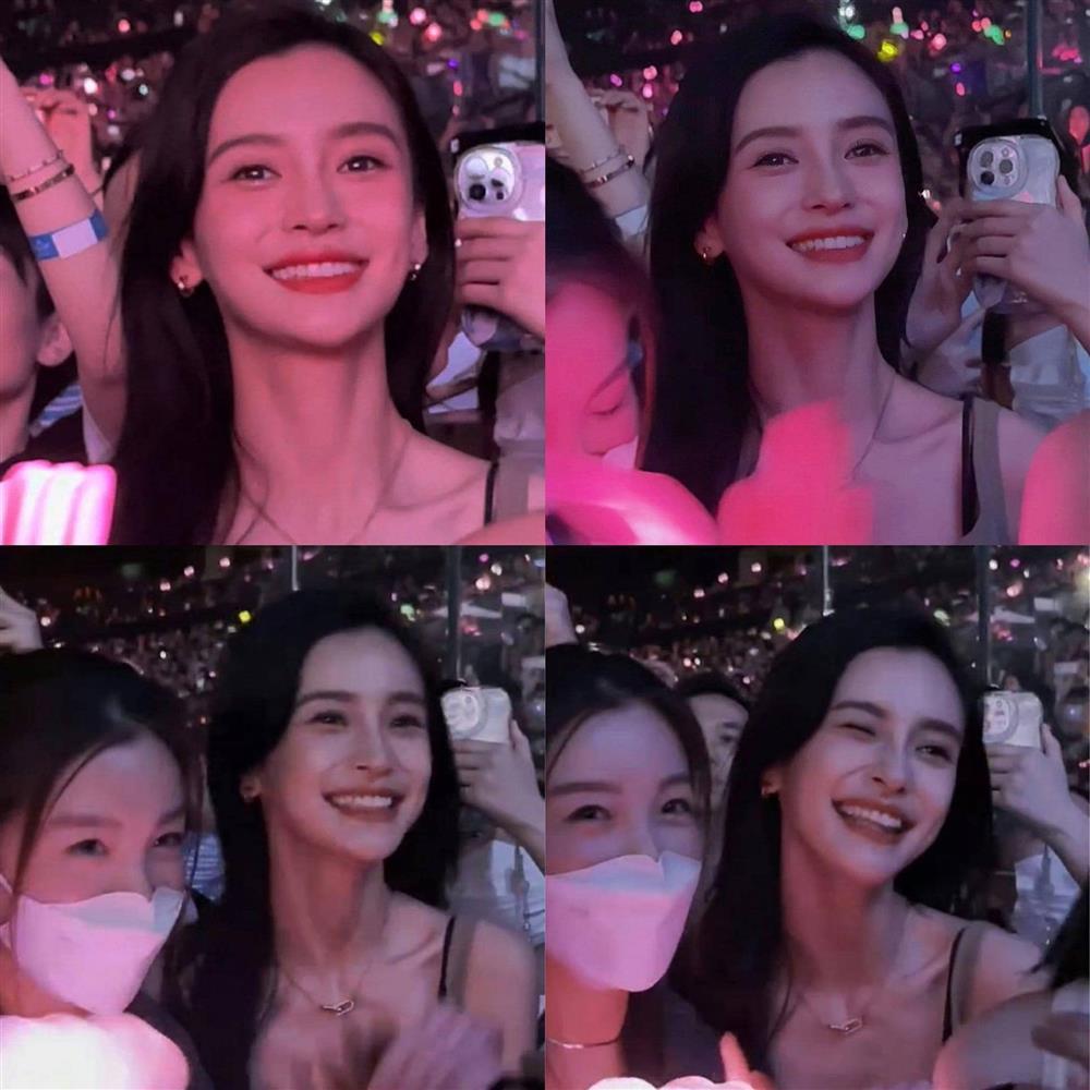 Angelababy khoe nhan sắc bất chấp sắc cam thường thấy khi đi concert BLACKPINK-1